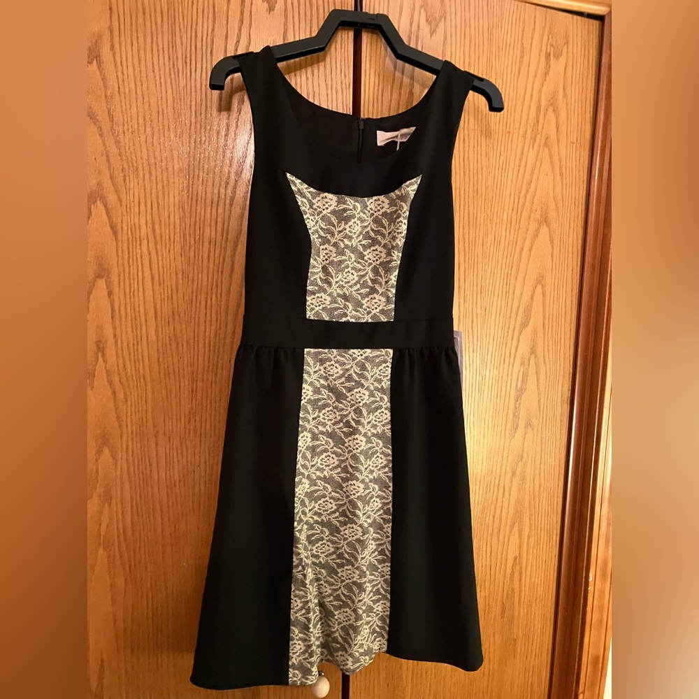 Black and lace dress
